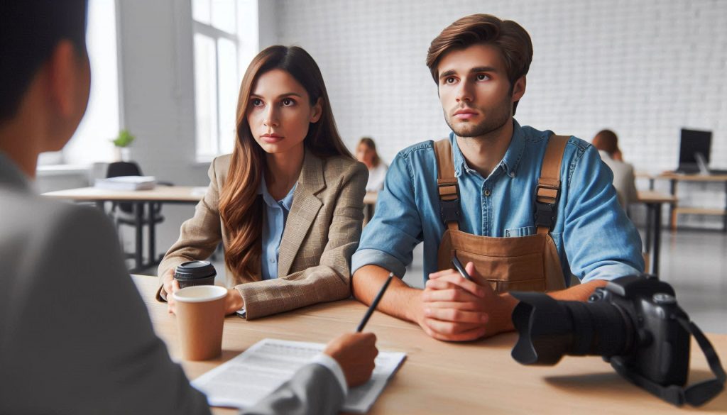 reunião entre assessores de imprensa e cliente